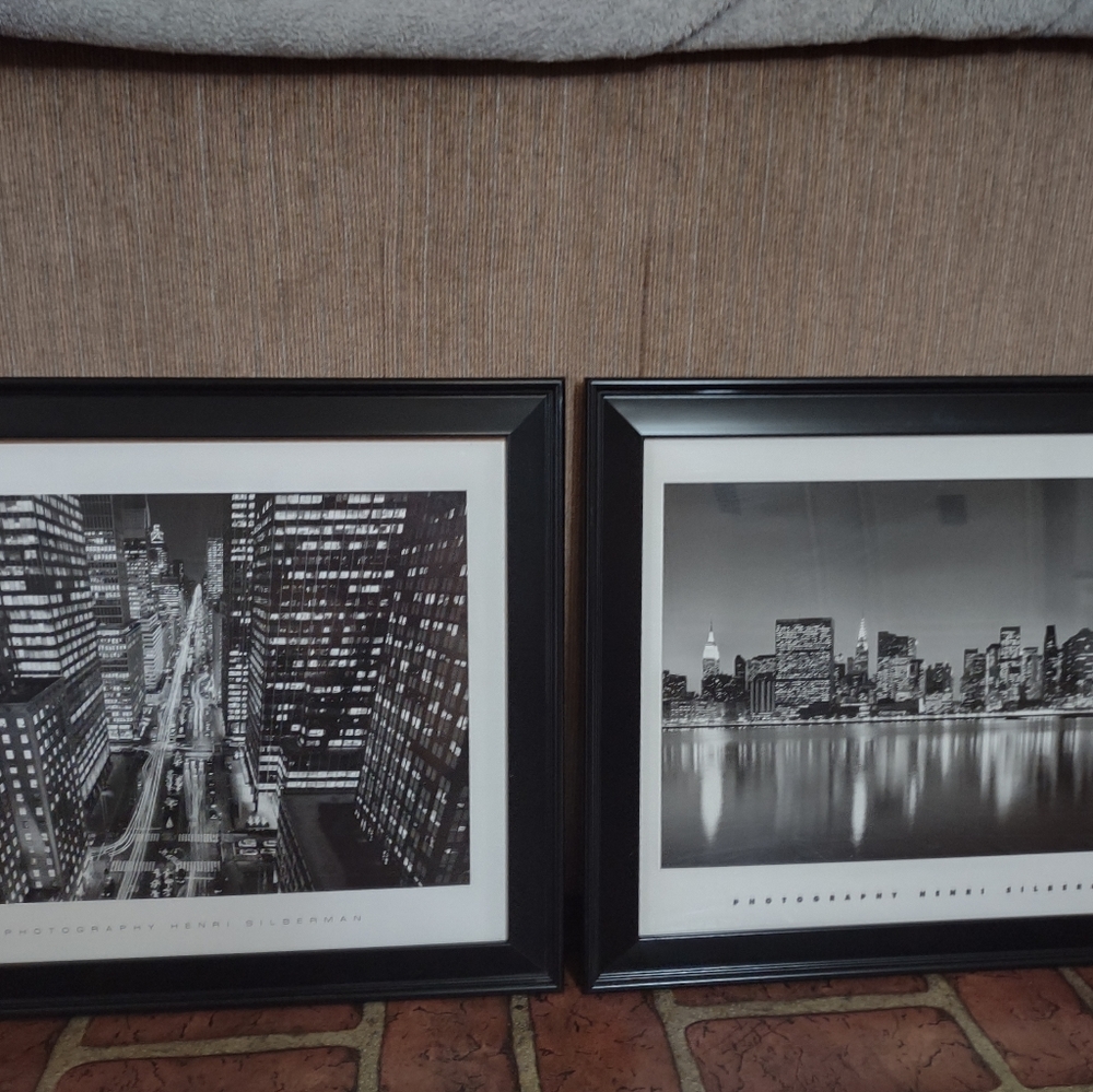 2 framed poster prints